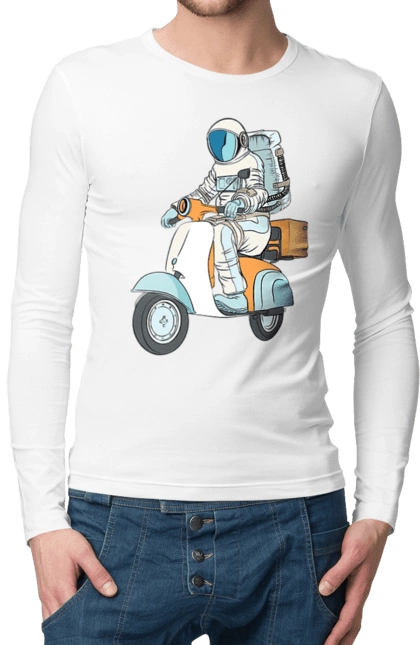 Astronaut on a motorcycle