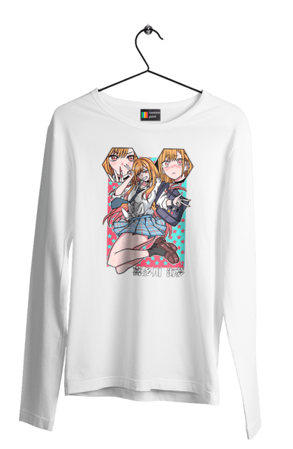 Men's longsleeve with prints My Dress Up Darling. Anime, gyaru, manga, marin kitagawa, marine, my dress-up darling, porcelain doll. 2070702