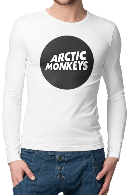 Чоловічій лонгслів з принтом "Arctic Monkeys". Arctic monkeys, арктичні мавпи, гаражний рок, група, інді рок, музика, постпанк ривайвл, психоделічний рок, рок. 2070702