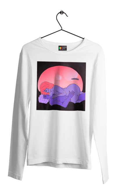 Чоловічий лонгслів з принтом "Інопланетяни Дівчина І Хлопець". Голі, дівчина, хлопець. 2070702