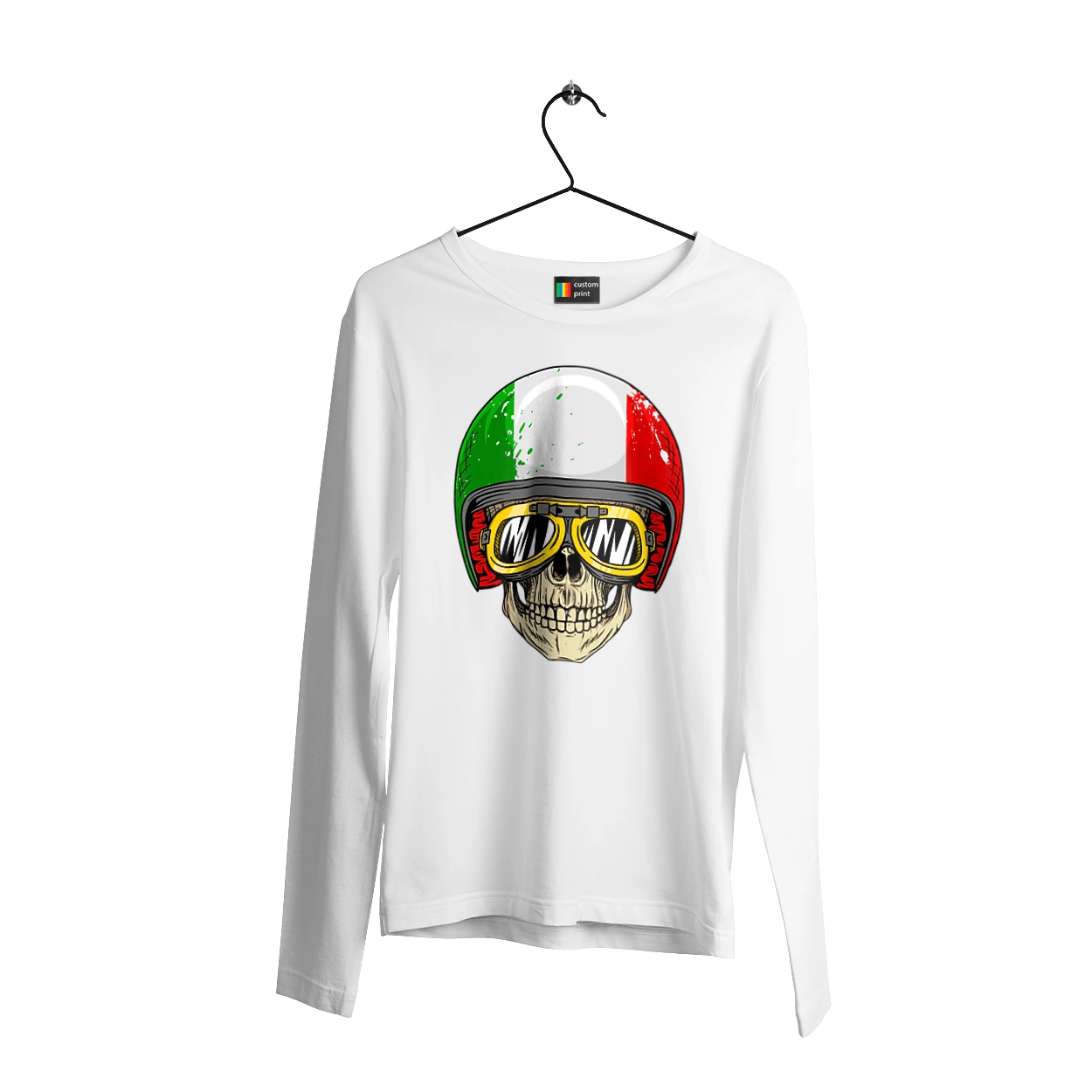 Череп в мотошоломі