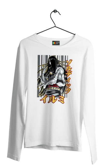 Men's longsleeve with prints Hunter × Hunter Illumi Zoldyck. Anime, hunter, hunter × hunter, hunter hunter, illumi, illumi zoldyck, manga, zoldyck. 2070702