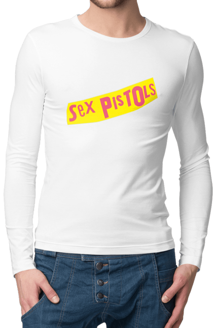 Men's longsleeve with prints Sex Pistols. Group, music, punk, punk revolution, punk rock, rock, sex pistols. 2070702