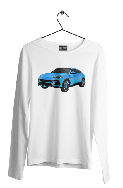 Men`s longsleeve with prints Lamborghini Urus. Car, lamborghini, lamborghini urus, lamborghini urus car, urus. 2070702
