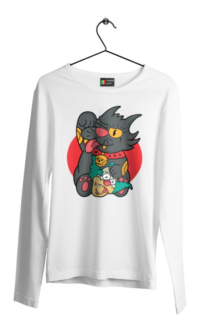 Men`s longsleeve with prints The Simpsons Krusty the Clown. Clown, krusty, krusty the clown, simpsons. 2070702