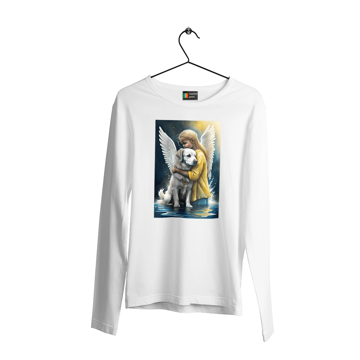 Girl and dog angel [memorial to dead animals]