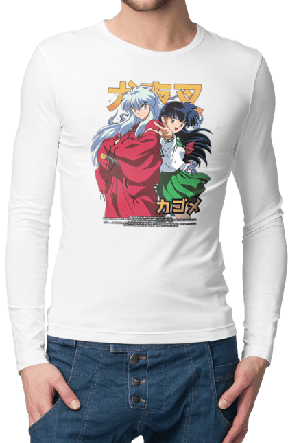 Чоловічій лонгслів з принтом "Inuyasha". Anime, inuyasha, manga, rumiko takahashi, аніме, демон охоронець, манга, руміко такахасі. 2070702