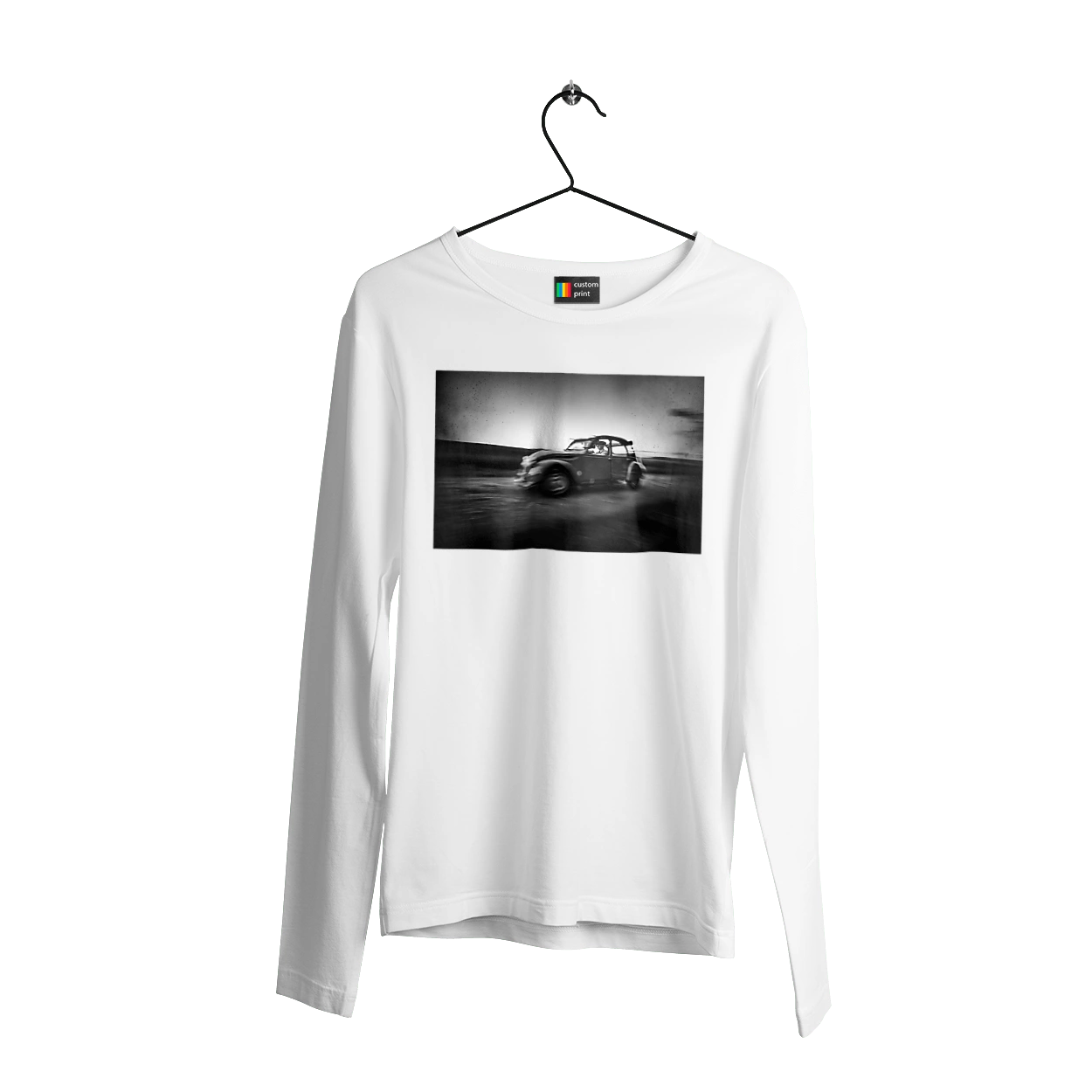 Retro car black and white