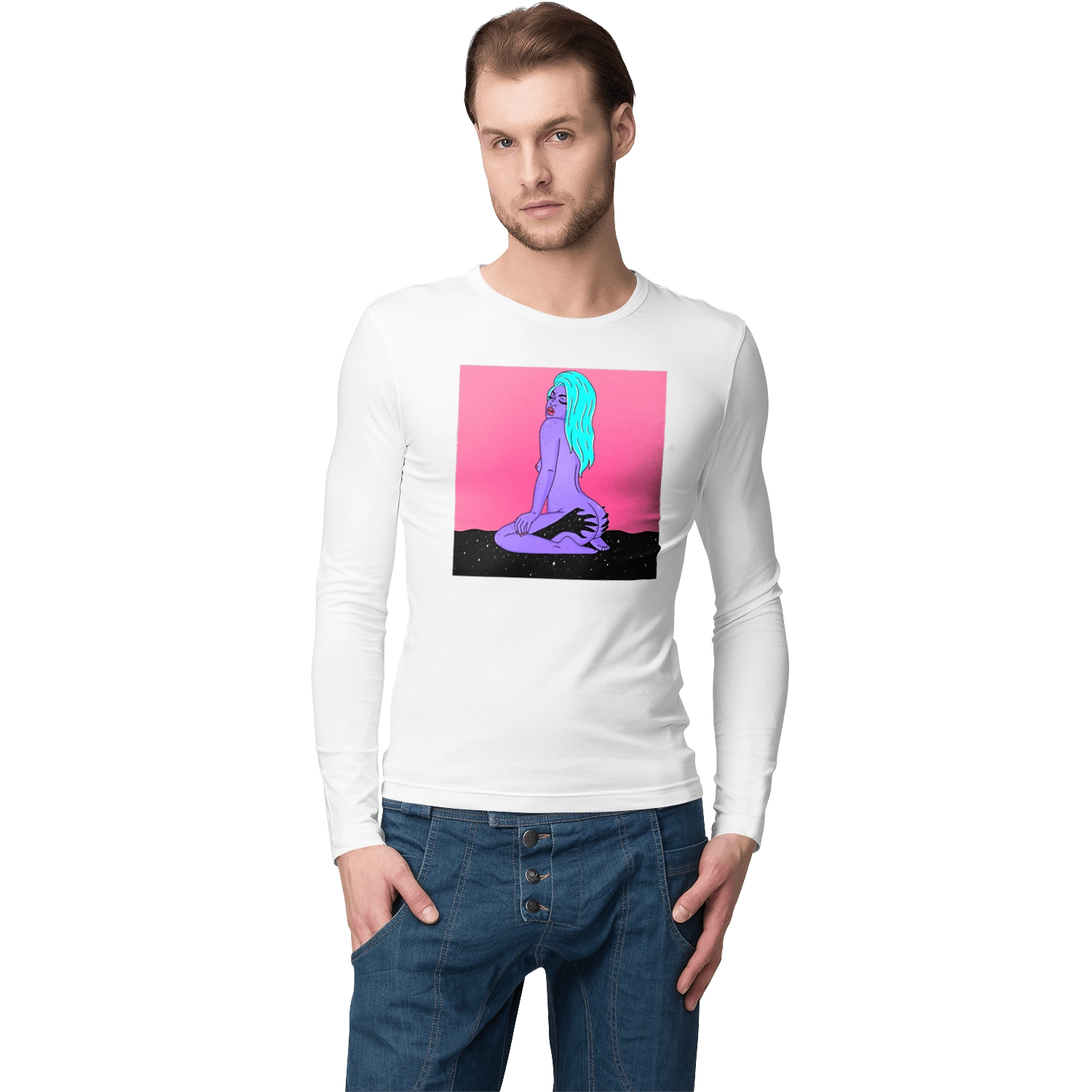 Purple Girl In Hands