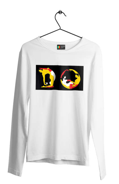 Чоловічий лонгслів з принтом "Розтяжка По Дорослому". Пози, розтяжка. 2070702