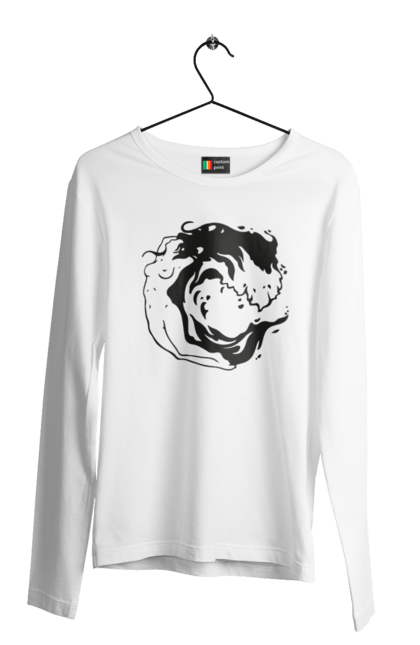 Men`s longsleeve with prints Girl wave. Girl, sea, wave. 2070702