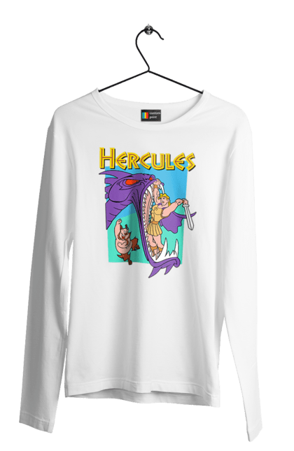 Men's longsleeve with prints Hercules. Cartoon, greece, hercules, myth. 2070702