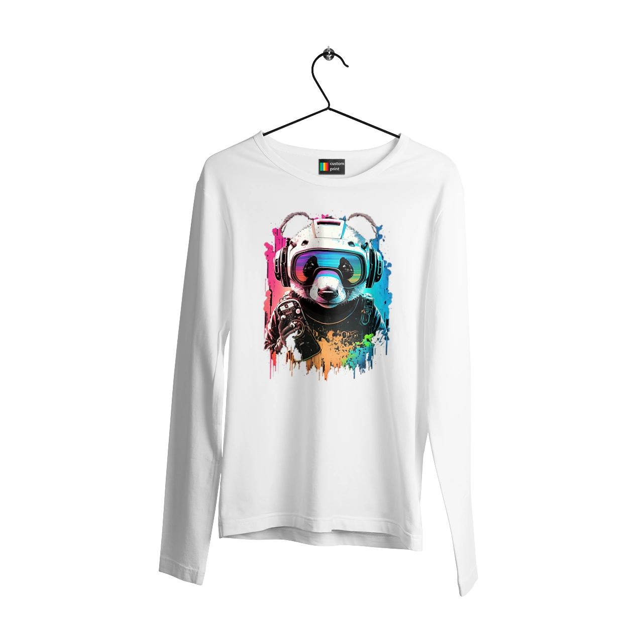 Панда в VR шлеме