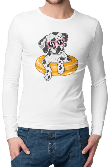 Dalmatian Swims In A Circle