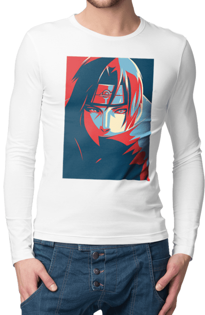 Men's longsleeve with prints Naruto Itachi. Anime, character, itachi, itachi uchiha, manga, naruto, ninja, tv series, uchiha. 2070702