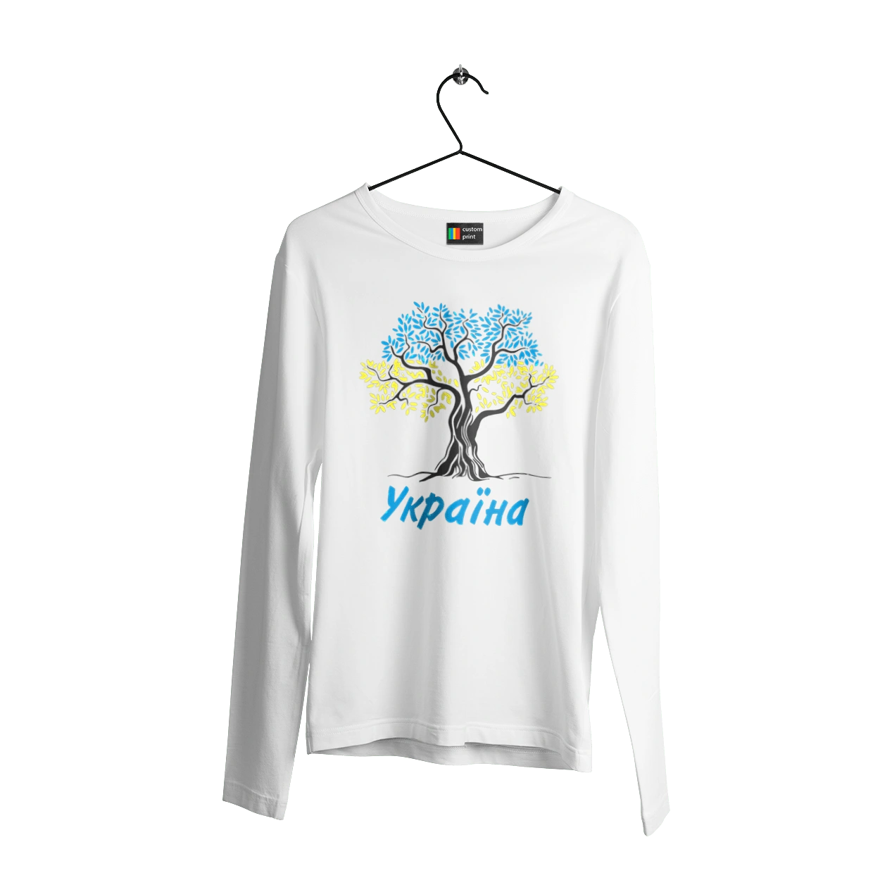 Blue yellow tree Ukraine