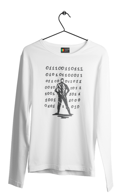 Чоловічий лонгслів з принтом "Програміст". Angular, c, css, html, it, javascript, jquery, php, python, react, svelt, vue, айтишник, айті, гумор, код, кодувати, прогер, програміст, програмісти, ти ж, ти ж програміст, тиж програміст. 2070702