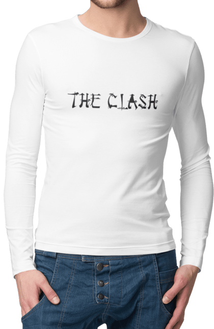 Чоловічій лонгслів з принтом "The Clash". Clash, група, даб, музика, панк, панк рок, реггей, рок, рок н ролл. 2070702