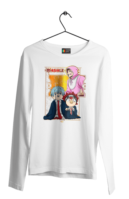 Men's longsleeve with prints Magic and Muscles. Adventure, anime, comedy, magic and muscles, manga. 2070702