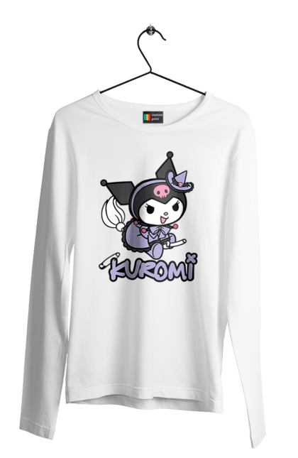 Men's longsleeve with prints Hello Kitty Kuromi. Anime, character, hello kitty, kuromi, my melody, sanrio. 2070702