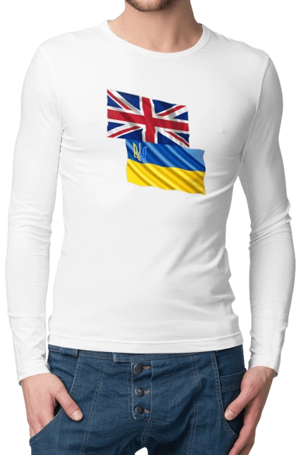 Flag United Kingdom, Flag Ukraine, Support Ukraine