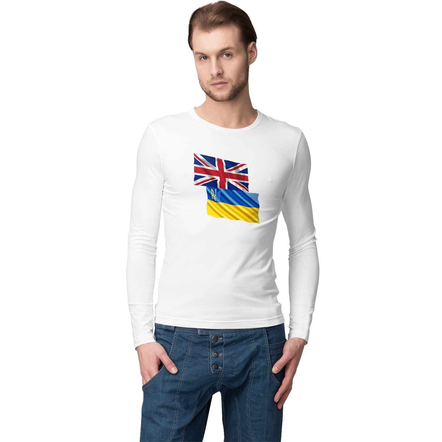 Flag United Kingdom, Flag Ukraine, Support Ukraine