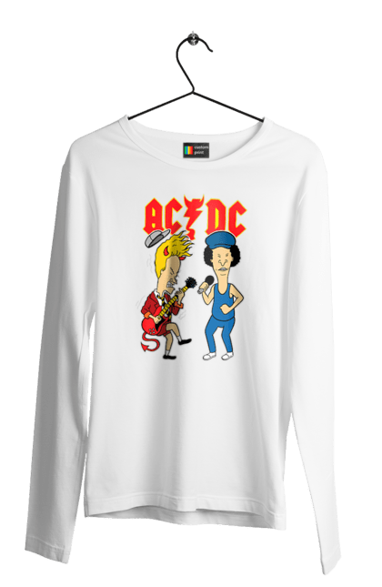 Men's longsleeve with prints AC/DC. Ac dc, acd, blues rock, group, hard rock, music, rock n roll. 2070702