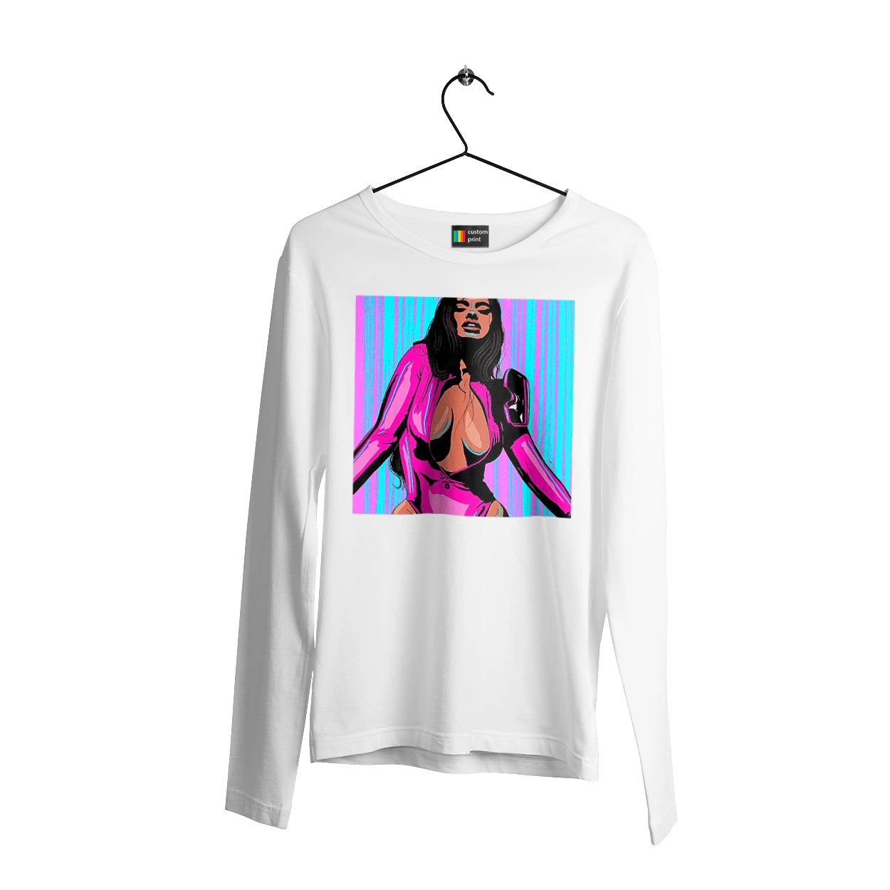 Girl With Deep Neckline