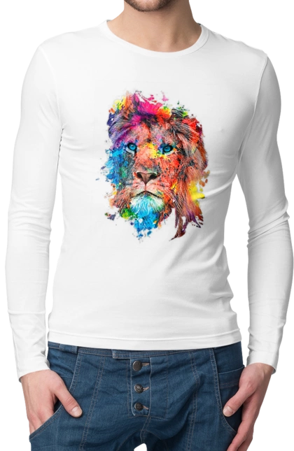 Лев із фарби