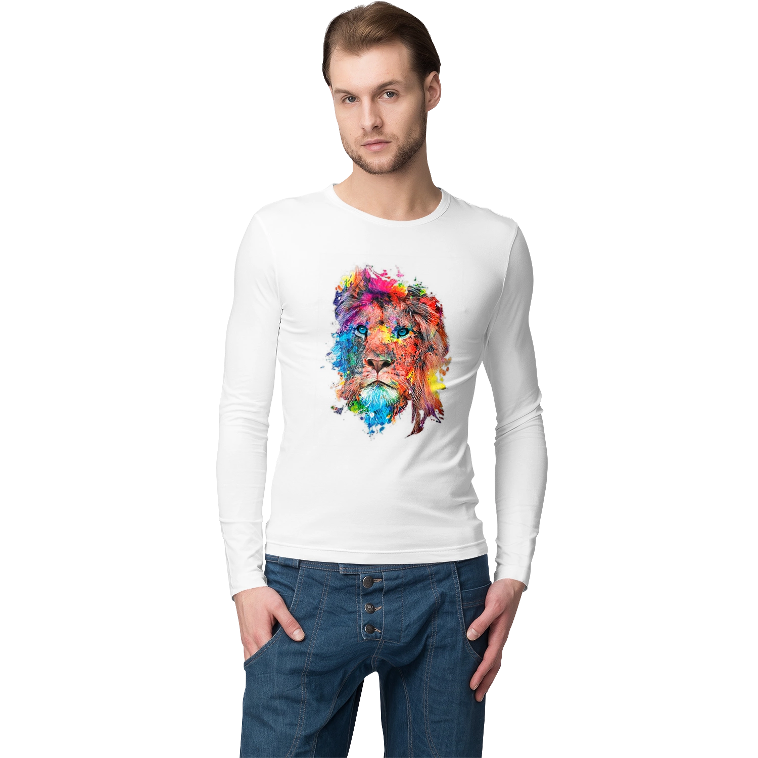 Лев із фарби