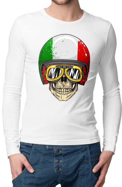 Череп в мотошоломі