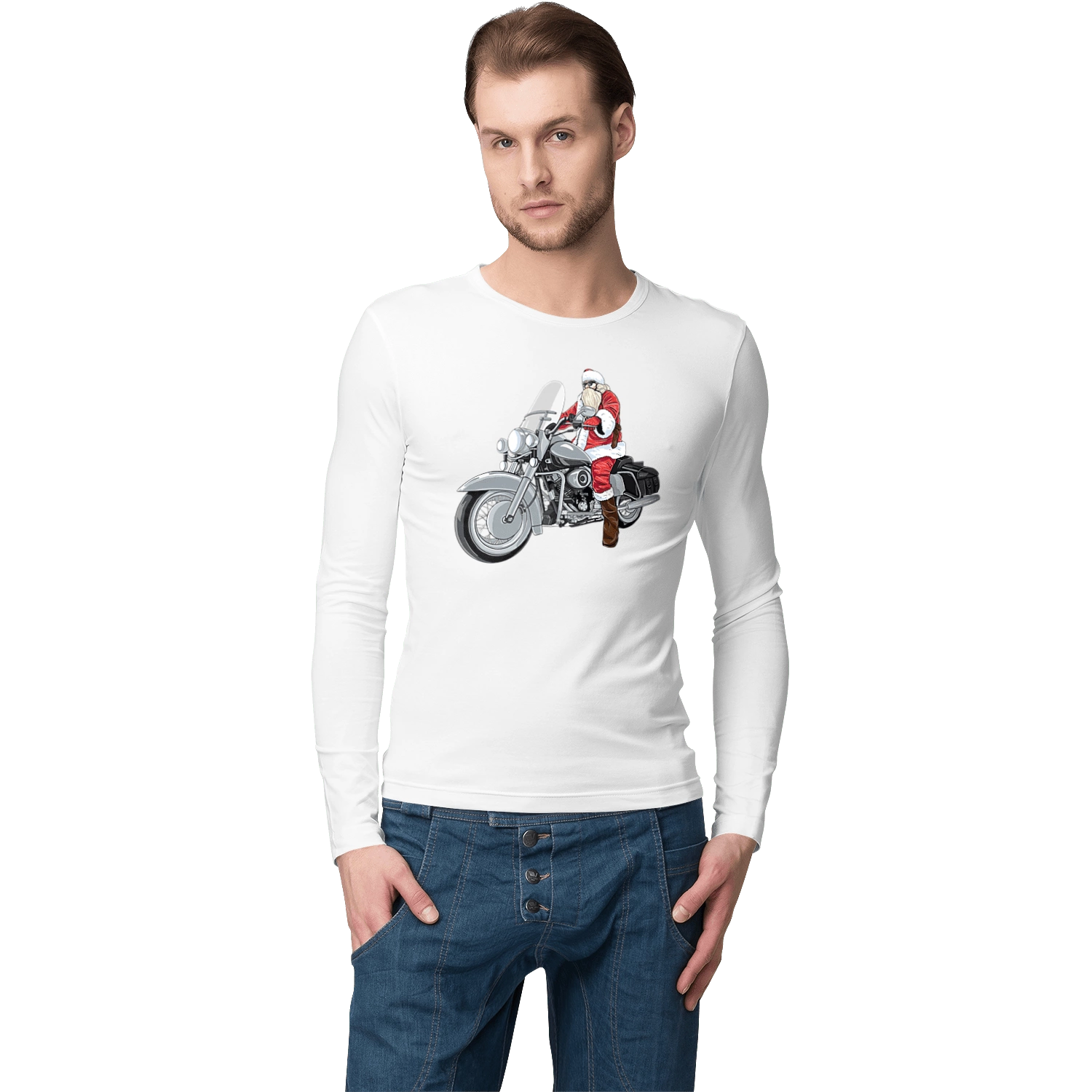 Santa On A Motorcycle