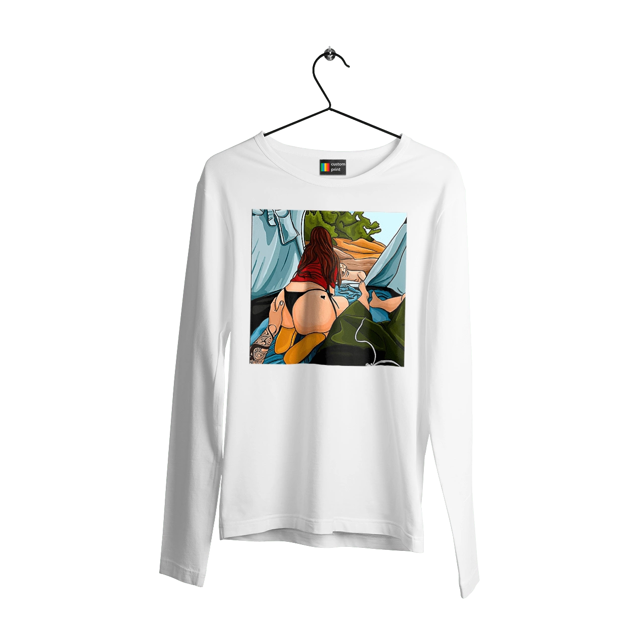 Rest With Favorite In The Tent