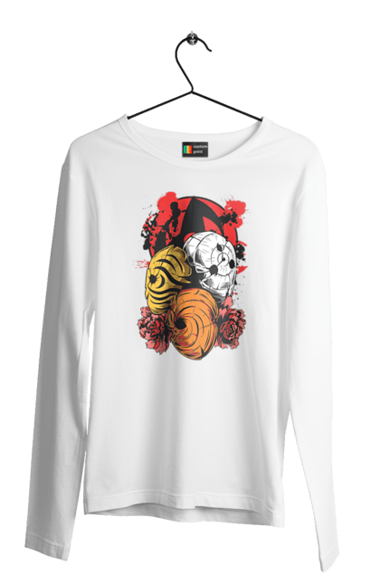 Men's longsleeve with prints Naruto Obito Uchiha. Anime, character, manga, naruto, ninja, obito, obito uchiha, tv series, uchiha. 2070702