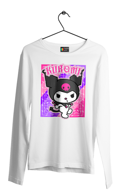 Men's longsleeve with prints Hello Kitty Kuromi. Anime, character, hello kitty, kuromi, my melody, sanrio. 2070702