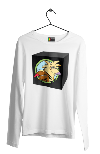 Men`s longsleeve with prints Black Box. Ammunition, beaver, black box, box, come back alive. 2070702