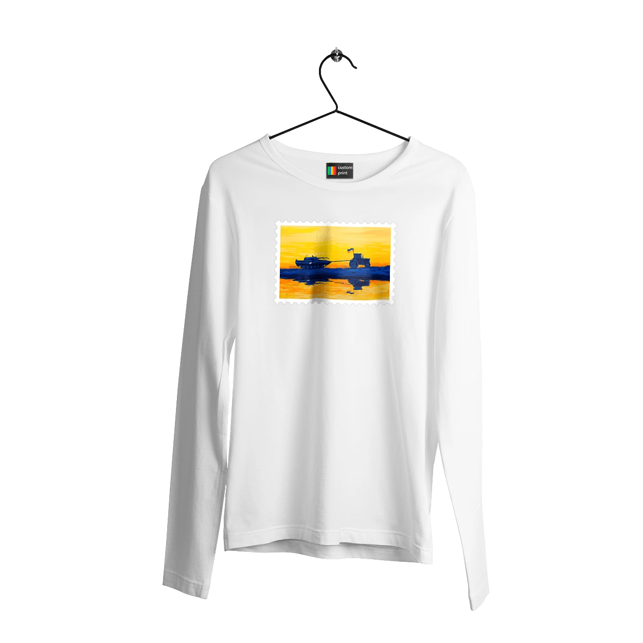 New brand, tractor pulling tank