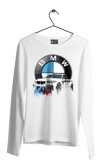 Чоловічий лонгслів з принтом "BMW". Bmw, авто, бмв, бмв фан, фанклуб. 2070702