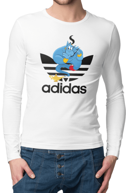 Men's longsleeve with prints Adidas Genie. Adidas, adidas, aladdin, cartoon, character, genie, ginny. 2070702