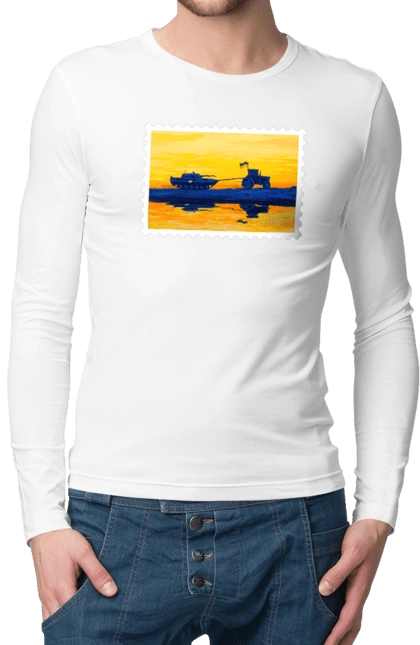 New brand, tractor pulling tank