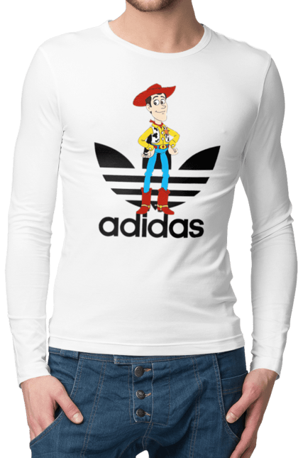 Men's longsleeve with prints Adidas Woody. Adidas, cartoon, toy story, woody. 2070702