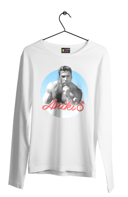 Чоловічий лонгслів з принтом "Біллі Херрінгтон". Аніки, біллі, біллі херрінгтон, гачі, гачімучі, гумор, прикольна, херрінгтон. 2070702