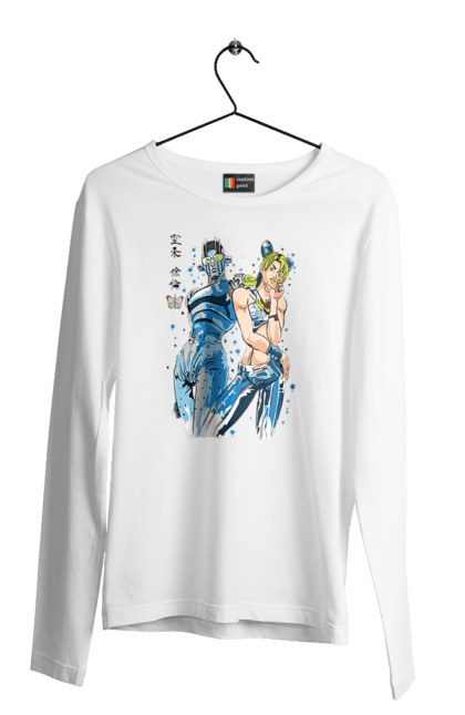 Men's longsleeve with prints JOJO Jolyne Cujoh. Anime, jojo, jojo`s bizarre adventure, jojo’s bizarre adventure, jolyne cujoh, manga. 2070702