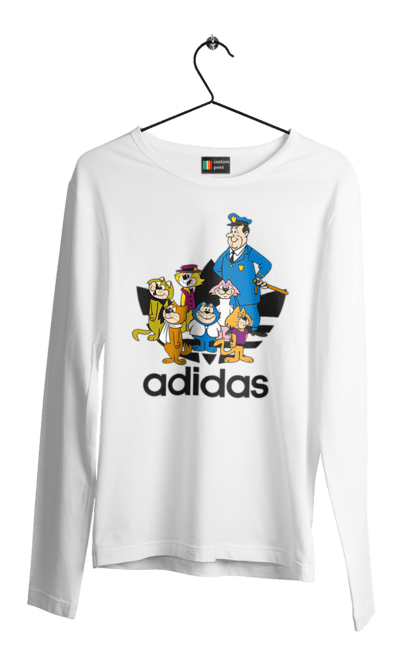 Чоловічій лонгслів з принтом "Adidas Top Cat". Adidas, top cat, адідас, кіт, коти, мульт, мультсеріал. 2070702