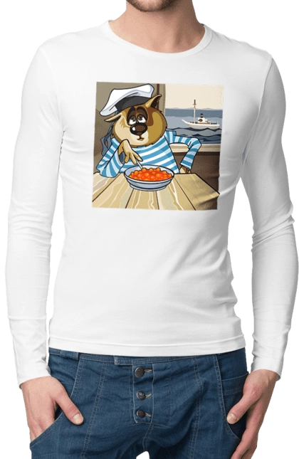 Cat Sailor, On The Ship Eats Red Caviar