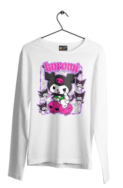 Чоловічій лонгслів з принтом "Хелло Кітті Куромі". Hello kitty, аніме, куромі, моя мелодія, персонаж, санріо, хелло кітті. 2070702