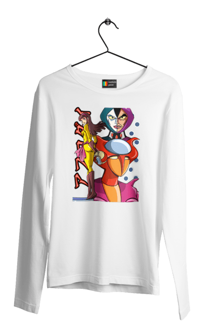 Men's longsleeve with prints Mazinger Z Aphrodite. Anime, aphrodite, manga, mazinger z, mecha, robots. 2070702