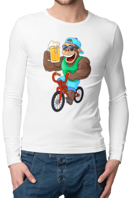 Мавпа З Пивом На Велосипеді