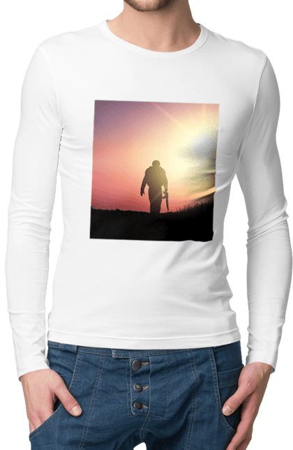 Чоловічий лонгслів з принтом "Патріот". Патриот, патриотизм, победа, украина, украинец. 2070702