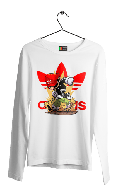 Men's longsleeve with prints Adidas Mario. Adidas, character, game, mario, mario bros, nintendo, super mario bros. 2070702